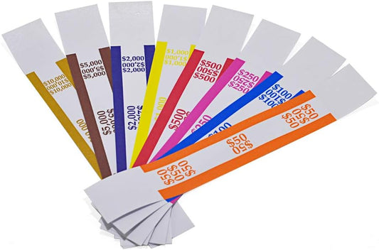 Money Band Currency Straps for Bill Wrappers
