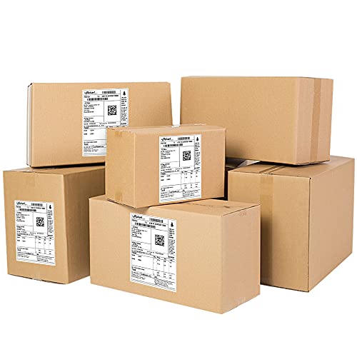 L LIKED 4" x 6" Direct Blank Thermal Shipping Labels with 450 Labels/Roll - Compatible Zebra 2844 ZP-450 ZP-500 ZP-505
