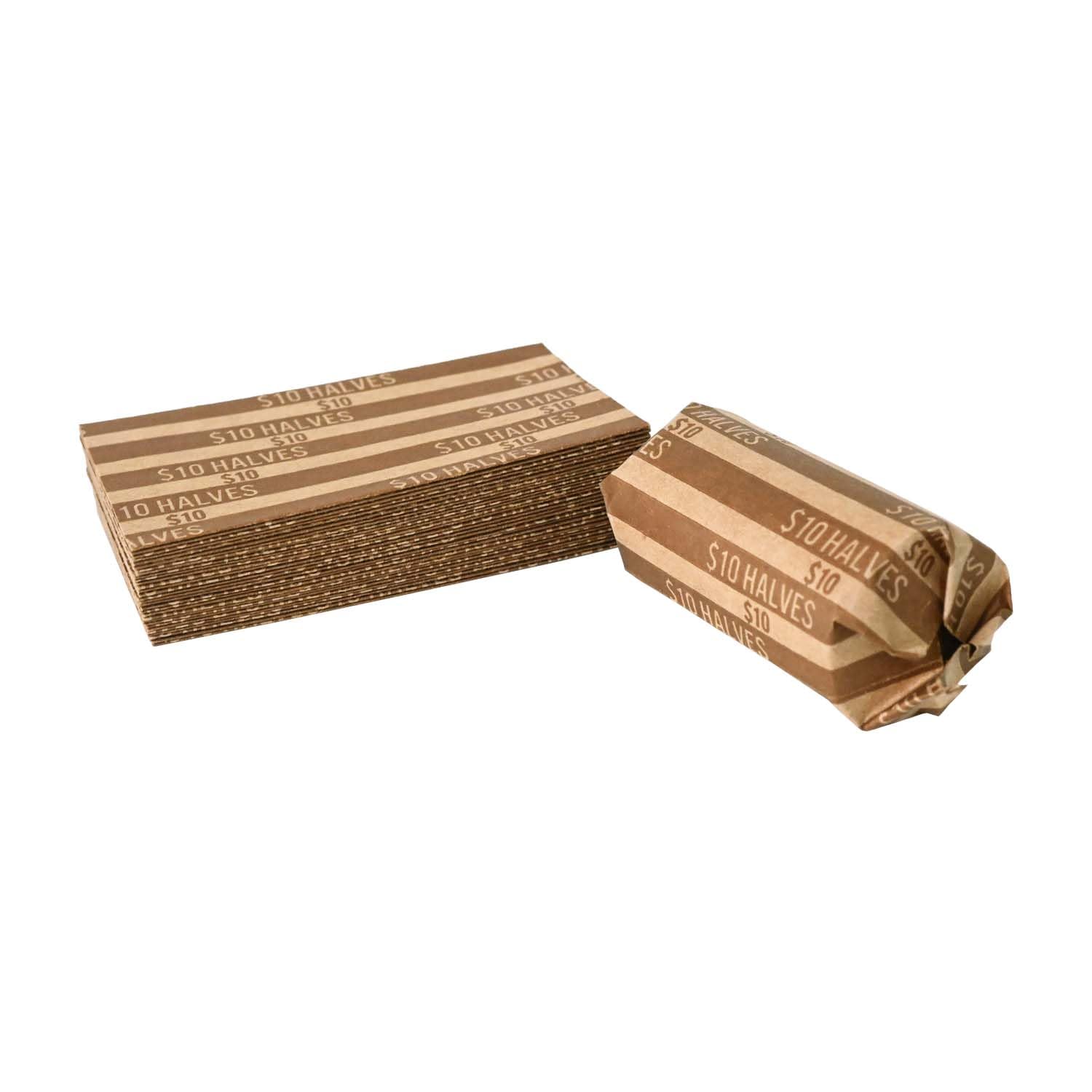 L LIKED 105 Pcs Tubular Coin Wrappers, Half Dollar Coins, 10 Flat Stri