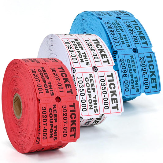 Raffle Tickets Double Roll