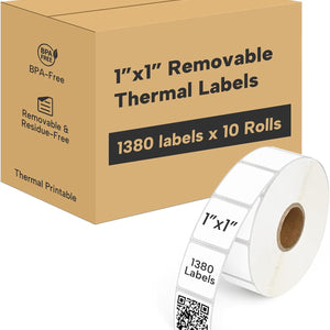L LIKED 2"x3" Removable Labels 500 Thermal Labels with No Residue | Water & oil resistant, smudge-proof. For home, office, industrial use, school supplies & organization