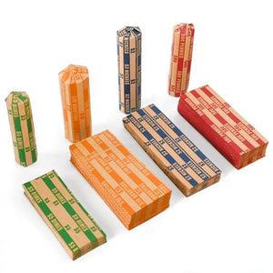LLIKED Flat Coin Wrappers, Assorted US Coin Rolls, ABA Color Coded