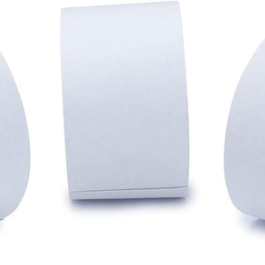 L LIKED Money Bands, Self Sealing Currency Money Straps for Bill Wrappers, Blank, White