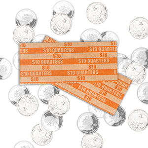 L LIKED Flat Striped Coin Wrappers, Pack of 1000 PCS