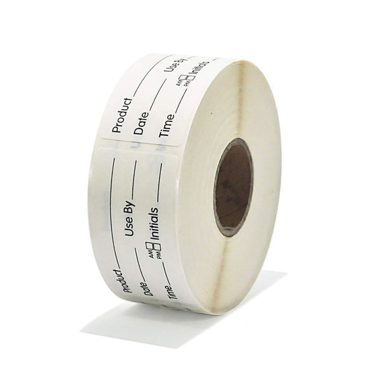 LLIKED Blank 1 x 2 Inch Food Rotation Dissolvable Labels  Suitable for FIFO rotation; smudge-proof on plastic, glass and stainless steel, freezer friendly.