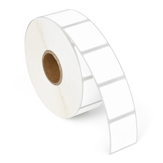 L LIKED  Removable Direct Thermal Labels with Perforated Lines, Water and Oil Resistant, Compatible with Rollo, Zebra Desktop Printers and More