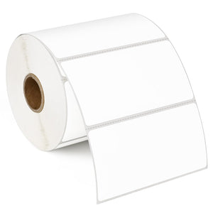 L LIKED  Removable Direct Thermal Labels with Perforated Lines, Water and Oil Resistant, Compatible with Rollo, Zebra Desktop Printers and More