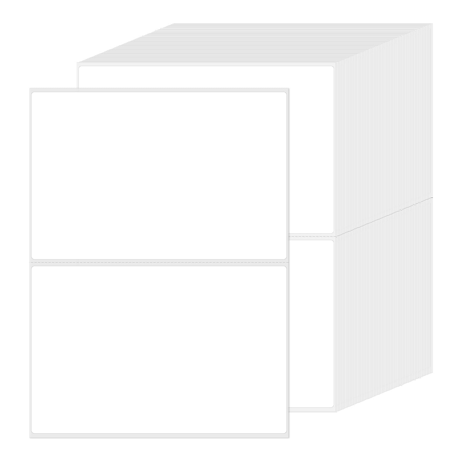 L LIKED 4"x6" Blank Removable Labels for Storage Bins,  No Residue Handwritten Stickers for Boxes and Cases (150 Labels)