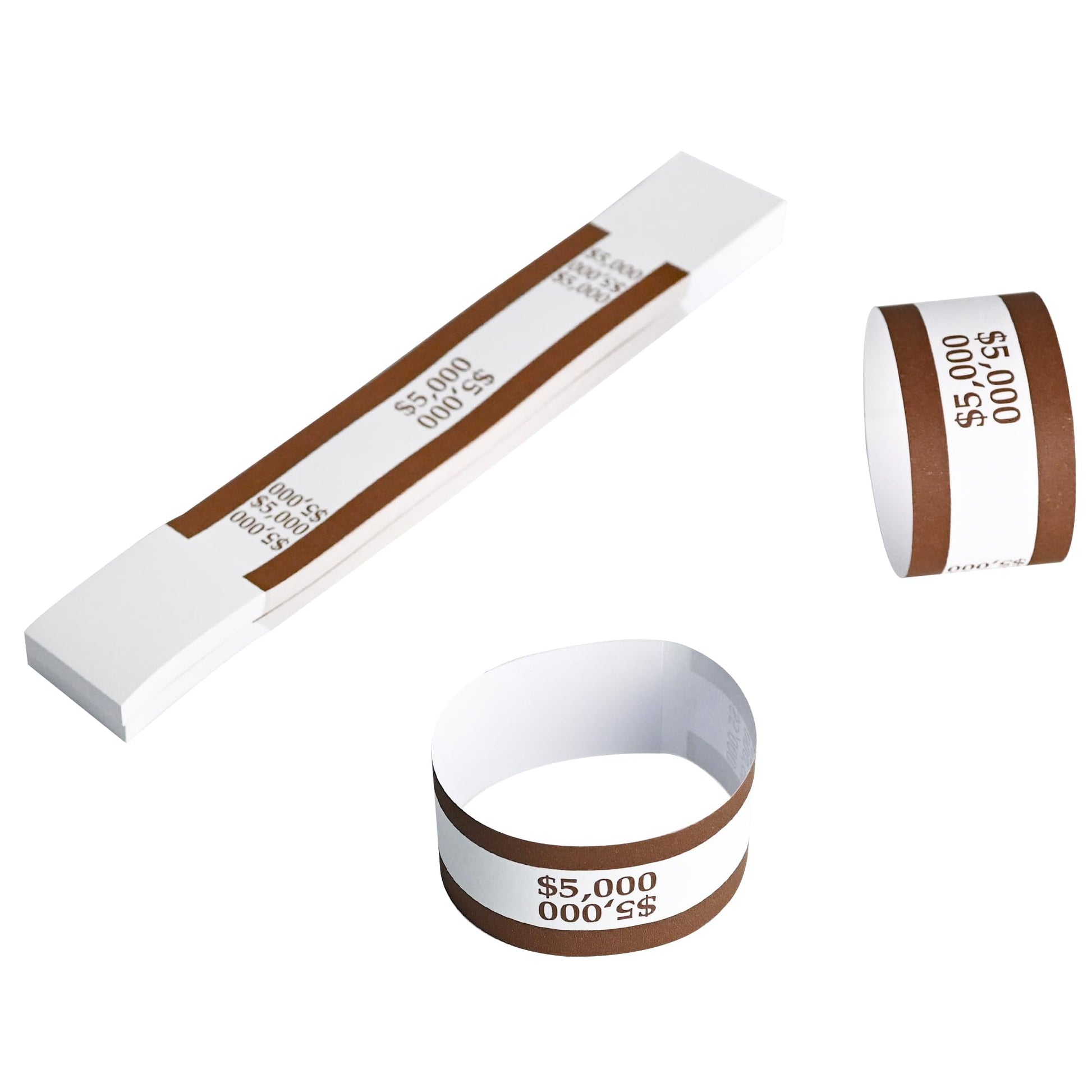 L LIKED Money Band Self Sealing Currency Straps for Bill Wrappers 100 PCS