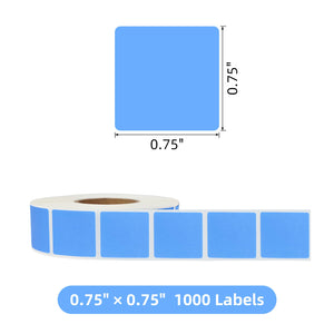 L LIKED 1000 Pcs HACCP Dissolvable Labels 3/4" x 3/4" Square Labels