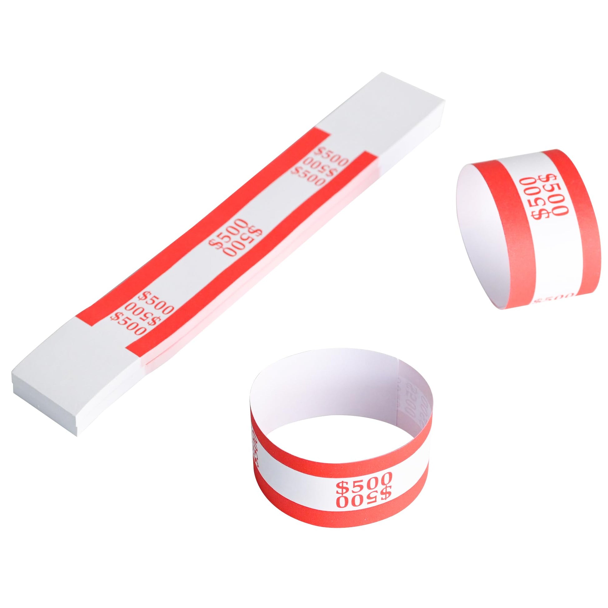 L LIKED Money Band Self Sealing Currency Straps for Bill Wrappers 100 PCS