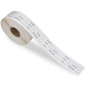 LLIKED Blank 1 x 2 Inch Food Rotation Dissolvable Labels  Suitable for FIFO rotation; smudge-proof on plastic, glass and stainless steel, freezer friendly.