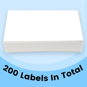 L LIKED 4" x 6" Removable Direct Thermal Labels with Perforated Lines, Water and Oil Resistant, Compatible with Rollo, Zebra Desktop Printers and More (1 Roll, 200 Labels)