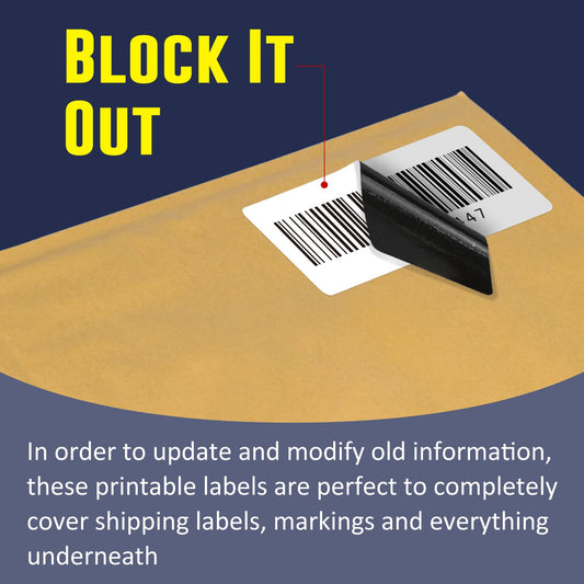 L LIKED 2.25" x 4" , 2.25" x 0.75",  2.25" x 1.25" Direct Thermal Label for Block, Permanent Adhesive Shipping Postage Labels & Compatible with Rollo, Zebra and Other Desktop Printers