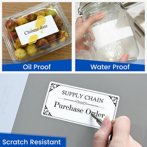 L LIKED 10 Rolls 7500 Pcs 4"x2" Thermal Removable Labels No Residue | Water & oil resistant, smudge-proof. For warehouses, retail, high-volume shipping & inventory tracking