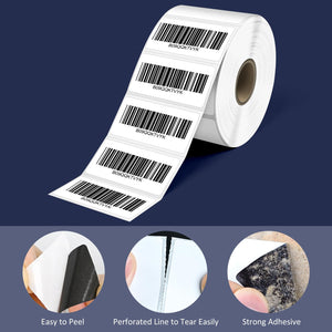 LLIKED 1400 Thermal Labels 4"x1", Strong Adhesive Shipping Labels BPA Free, Block Old Information, Perforated Easy-Tear, Compatible with Rollo, Zebra and Other Desktop Printers