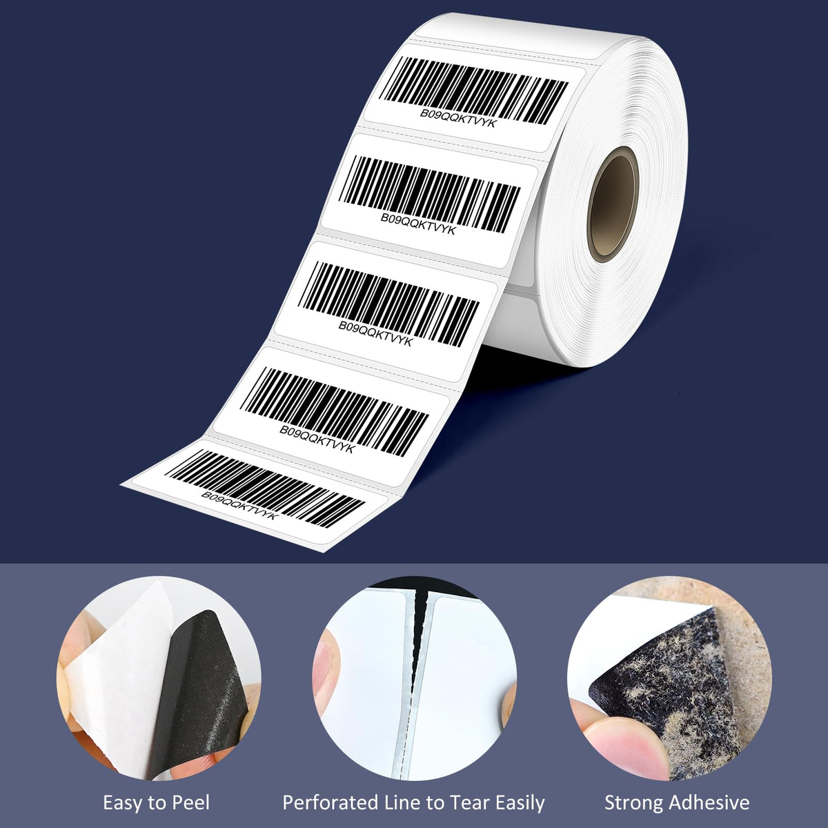 LLIKED 1400 Thermal Labels 4"x1", Strong Adhesive Shipping Labels BPA Free, Block Old Information, Perforated Easy-Tear, Compatible with Rollo, Zebra and Other Desktop Printers