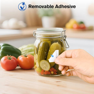 L LIKED 2" x 1" Removable Thermal Labels No Residue 10 Rolls 13000 Pcs | Water & oil resistant, smudge-proof. For home, office, school supplies, organization & inventory tracking