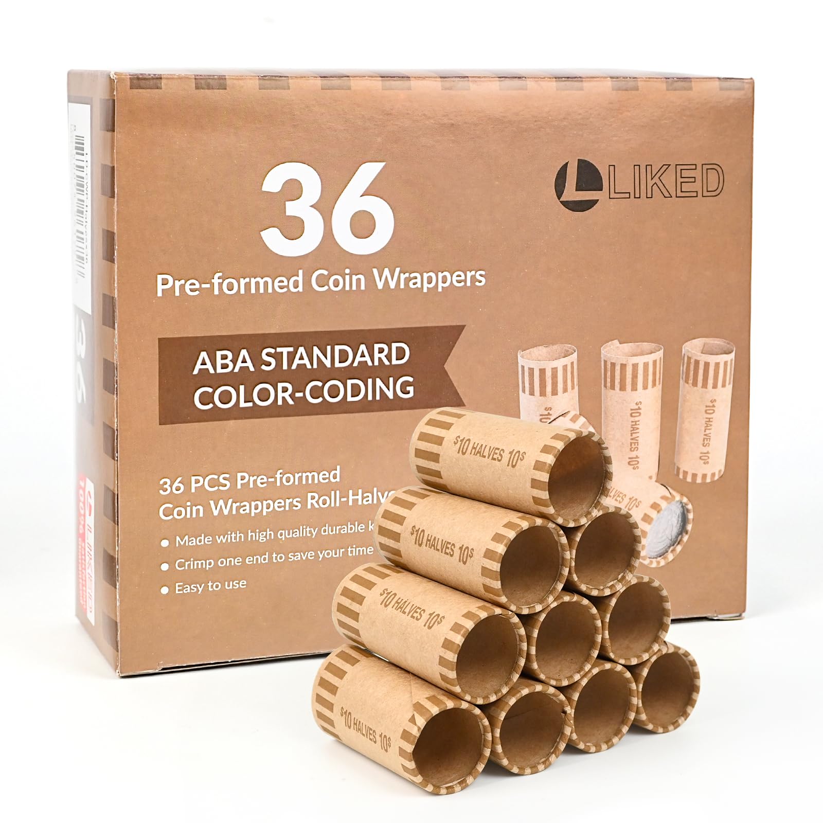 L LIKED  Preformed Coin Wrappers Rolls