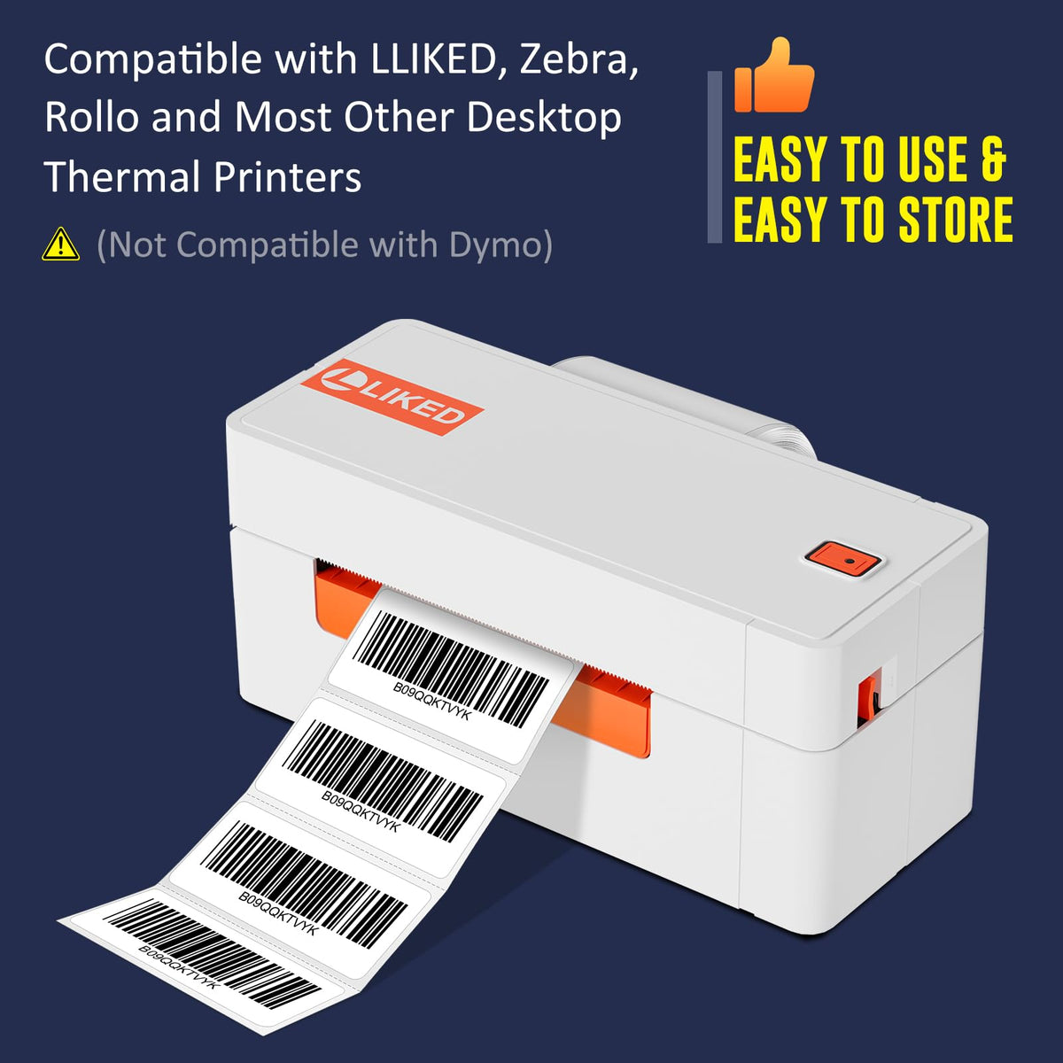 LLIKED 1400 Thermal Labels 4"x1", Strong Adhesive Shipping Labels BPA Free, Block Old Information, Perforated Easy-Tear, Compatible with Rollo, Zebra and Other Desktop Printers