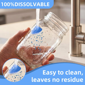L LIKED 1000 Pcs HACCP Dissolvable Labels 3/4" x 3/4" Square Labels
