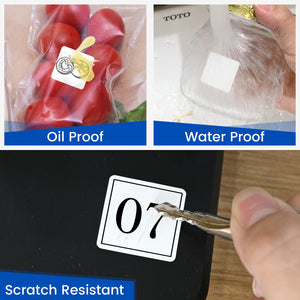 L LIKED  Removable Direct Thermal Labels with Perforated Lines, Water and Oil Resistant, Compatible with Rollo, Zebra Desktop Printers and More