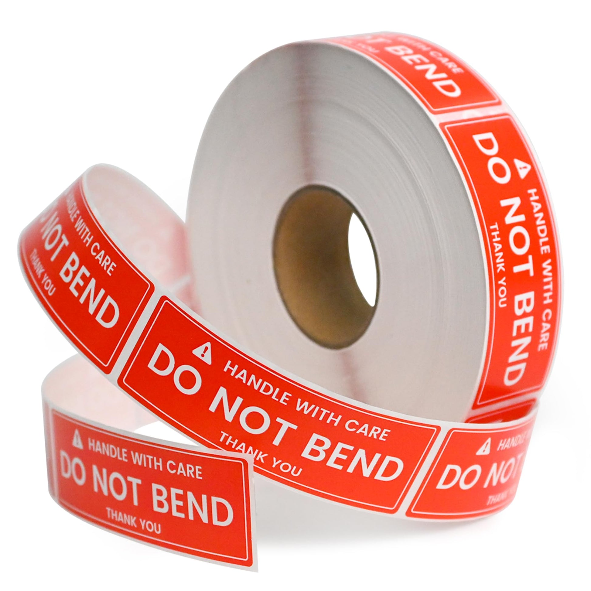 L LIKED 1x3 Inches Handle with Care - Do Not Bend - Thank You Self Adhesive Shipping Warning Labels 1000 Stickers Per Roll