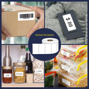 LLIKED 1400 Thermal Labels 4"x1", Strong Adhesive Shipping Labels BPA Free, Block Old Information, Perforated Easy-Tear, Compatible with Rollo, Zebra and Other Desktop Printers