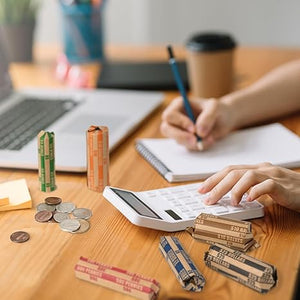 L Liked 200-Count Assorted Coin Roll Wrappers - Fits Pennies, Nickels, Dimes, Quarters, Dollars & Halves