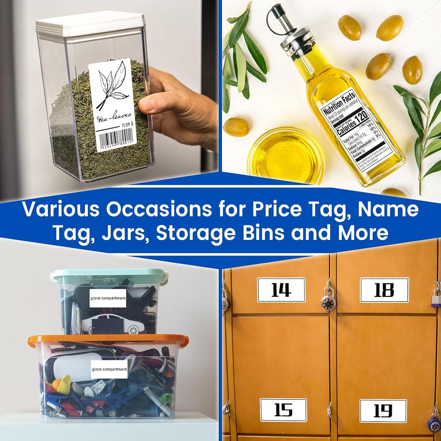 L LIKED 10 Rolls 7500 Pcs 4"x2" Thermal Removable Labels No Residue | Water & oil resistant, smudge-proof. For warehouses, retail, high-volume shipping & inventory tracking