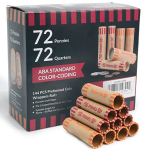 L LIKED  Preformed Coin Wrappers Rolls