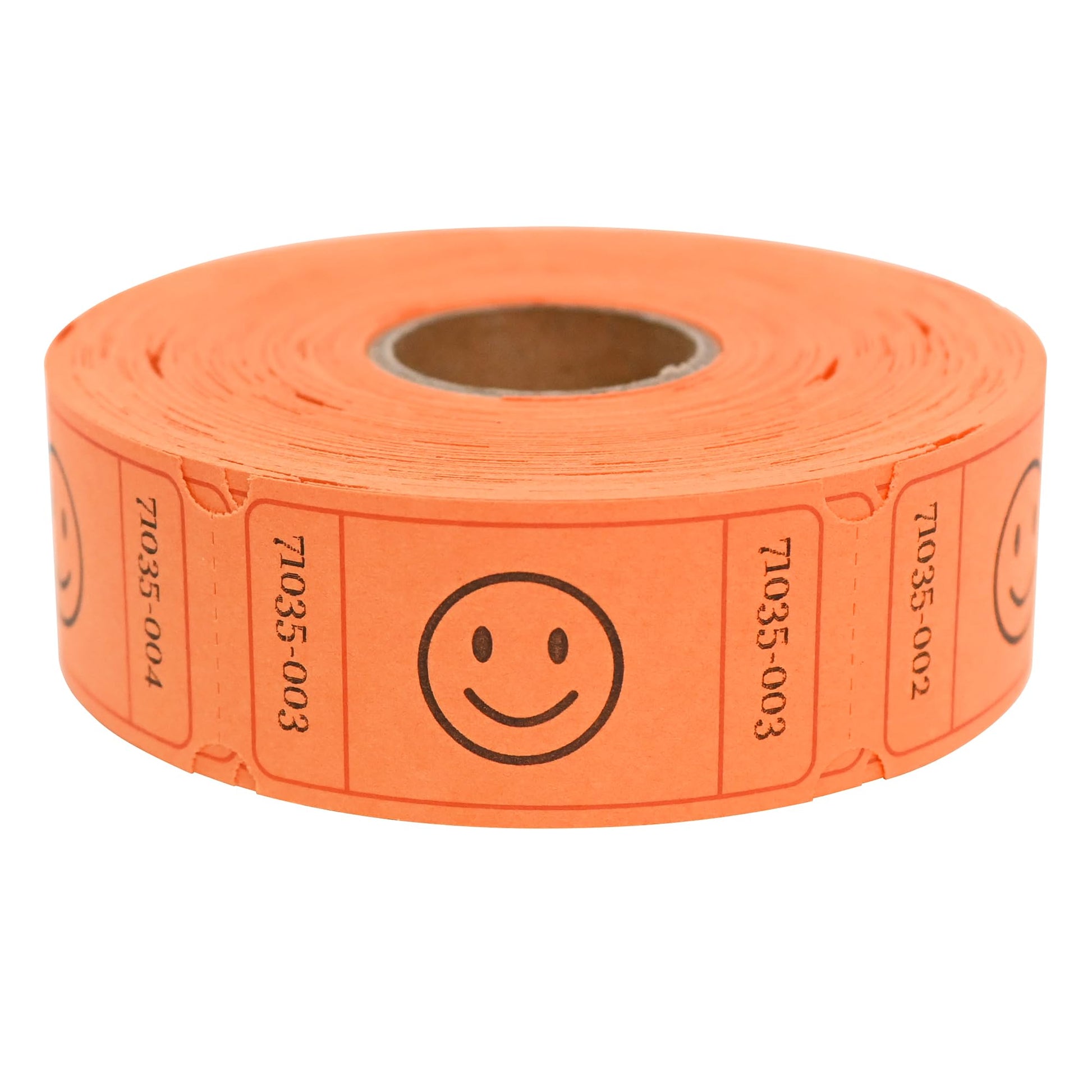 L LIKED Raffle Tickets, Smile,(6 Color Selection),Each Color with 500 Tickets,1"x2"Single Roll, Ticket for Events, Entry, Class Reward, Raffle & Prizes