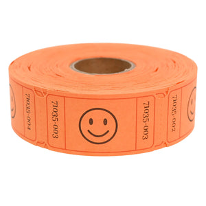 L LIKED Raffle Tickets, Smile,(6 Color Selection),Each Color with 500 Tickets,1