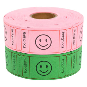 L LIKED Raffle Tickets -Rolls of 500 Tickets Each Consecutively Numbered Tickets for Event, Party, Concert, Carnivals & Other-Assorted Color