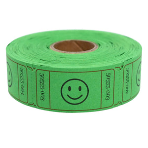 L LIKED Raffle Tickets, Smile,(6 Color Selection),Each Color with 500 Tickets,1
