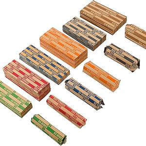 L Liked 200-Count Assorted Coin Roll Wrappers - Fits Pennies, Nickels, Dimes, Quarters, Dollars & Halves