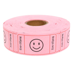 L LIKED Raffle Tickets, Smile,(6 Color Selection),Each Color with 500 Tickets,1