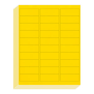 L LIKED Neon Multi-Color Paper, Fluorescent Neon Labels Handwritten or Inkjet/Laser Colored Labels, 1" X 2-5/8" for Shipping Envelopes & Packages-Green, Yellow, Pink, 30 Sheets, 900 Labels.