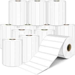 LLIKED 1400 Thermal Labels 4"x1", Strong Adhesive Shipping Labels BPA Free, Block Old Information, Perforated Easy-Tear, Compatible with Rollo, Zebra and Other Desktop Printers