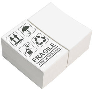 L LIKED 3" x 5" Direct Thermal Labels, 500 Fanfold Thermal Printer Shipping Labels for Small and Microenterprise, Compatible with Zebra & Rollo Printers, Perforated Line, White