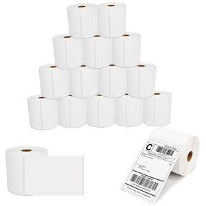 L LIKED  4" x 6" Direct Blank Thermal Shipping Labels with 450 Labels/Roll - Compatible Zebra 2844 ZP-450 ZP-500 ZP-505