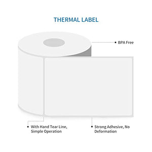 L LIKED  4" x 6" Direct Blank Thermal Shipping Labels with 450 Labels/Roll - Compatible Zebra 2844 ZP-450 ZP-500 ZP-505