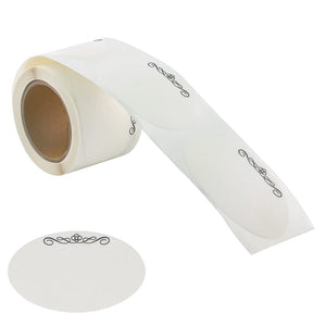 L LIKED Stickers Dissolvable Food Labels for Containers 1 1/2" x 2 1/2" Canning Labels for Jars (Roll of 120)