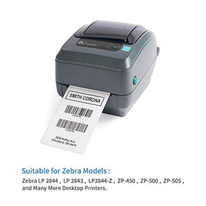 L LIKED  4" x 6" Direct Blank Thermal Shipping Labels with 450 Labels/Roll - Compatible Zebra 2844 ZP-450 ZP-500 ZP-505