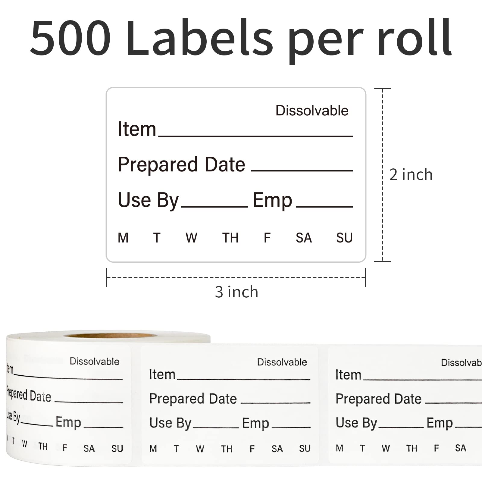 Food Rotation Stickers L LIKED Dissolvable Food Rotation Labels - 500 ...