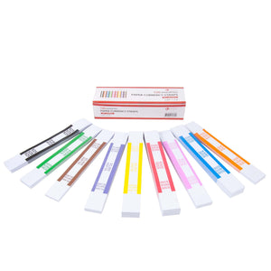 L LIKED Money Band Bundles Self Sealing Currency Straps for Bill Wrappers (9 Colors - 720 Assorted)