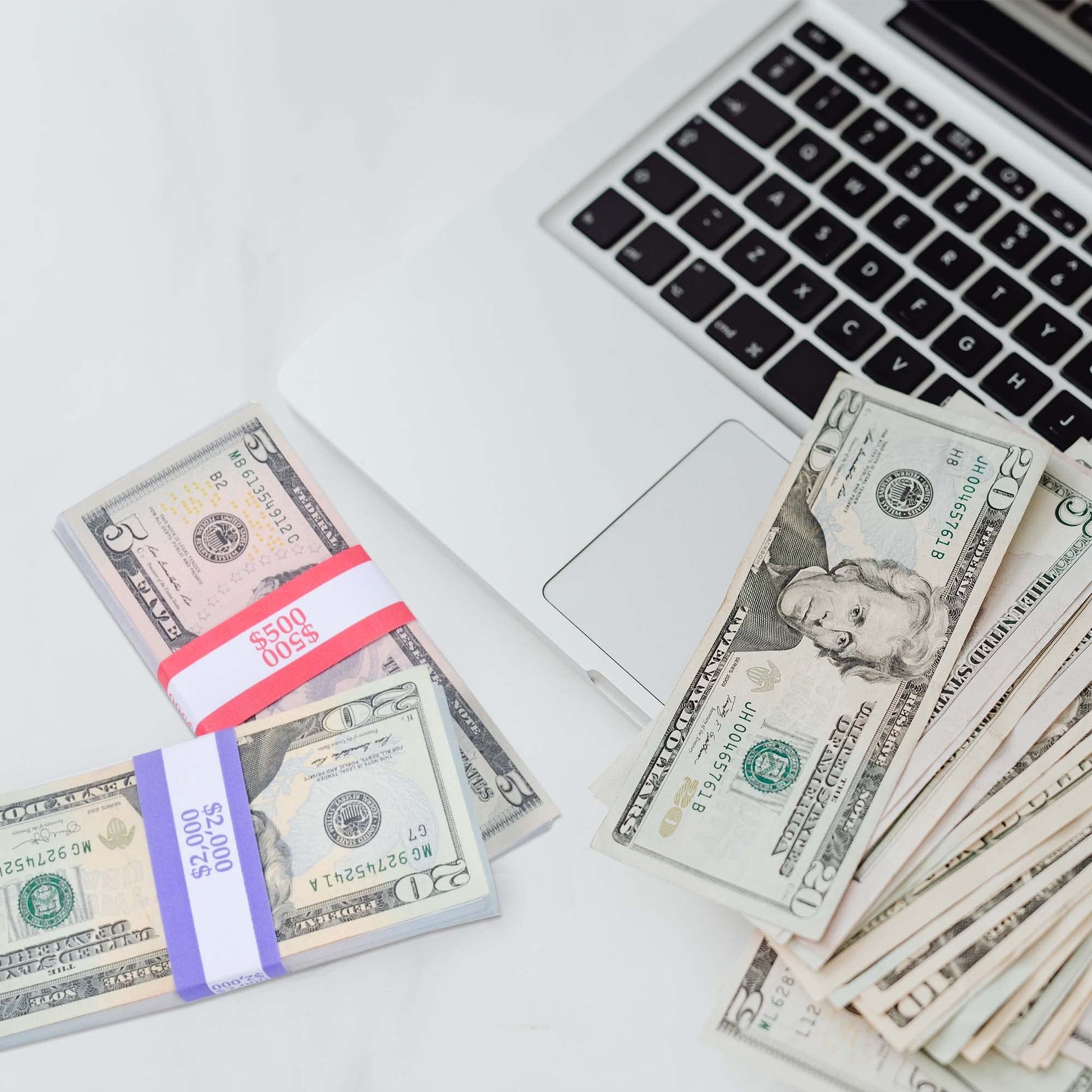 L LIKED Money Band Bundles Self Sealing Currency Straps for Bill Wrappers (9 Colors - 720 Assorted)