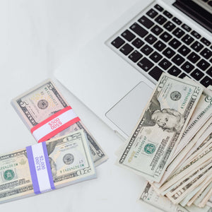 L LIKED Money Band Bundles Self Sealing Currency Straps for Bill Wrappers (9 Colors - 720 Assorted)