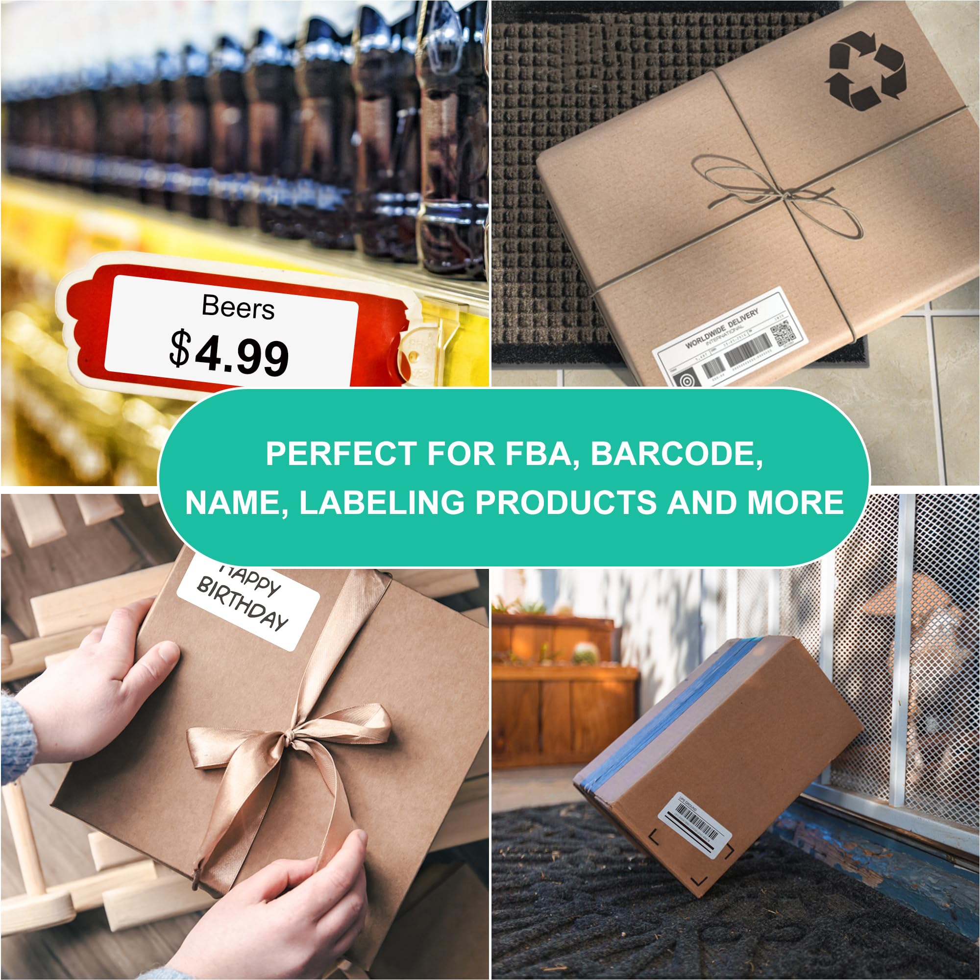 30-Up Address Labels - 2-5/8 X 1 Inch Sticker Paper For Laser & Inkjet Printers